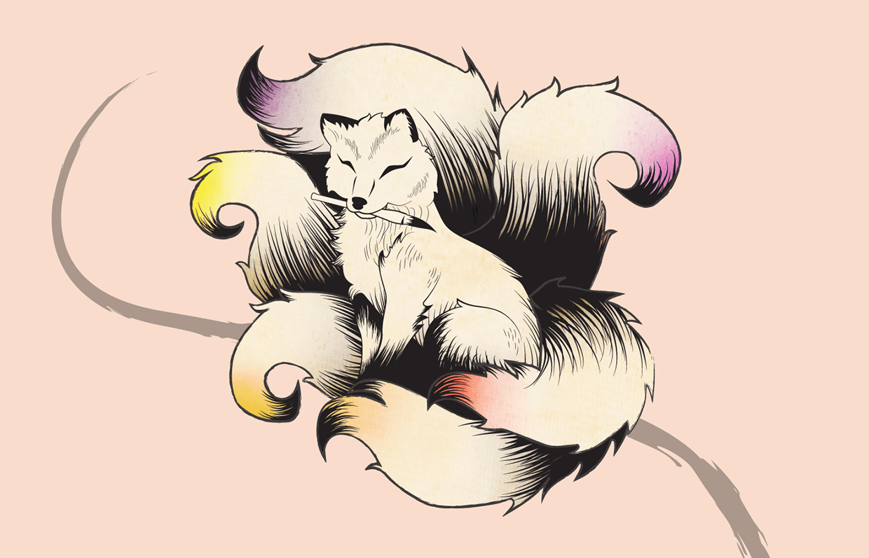 Kitsune Illustration Fox