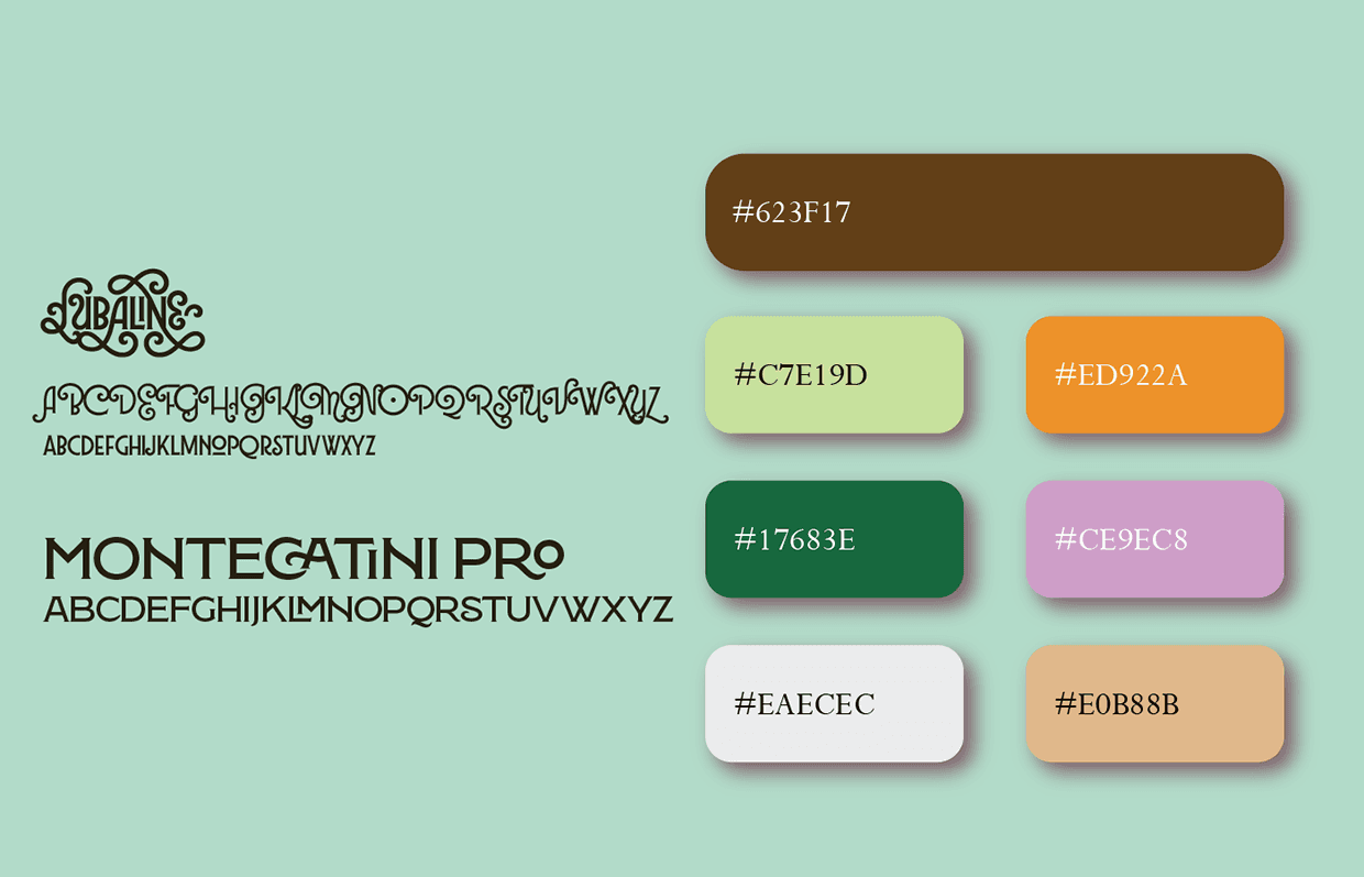 Mosaic Motive Typography