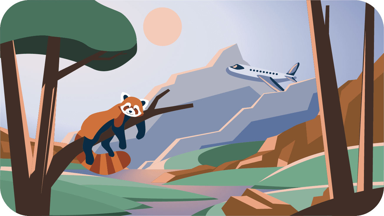 Atlas Travels flat design