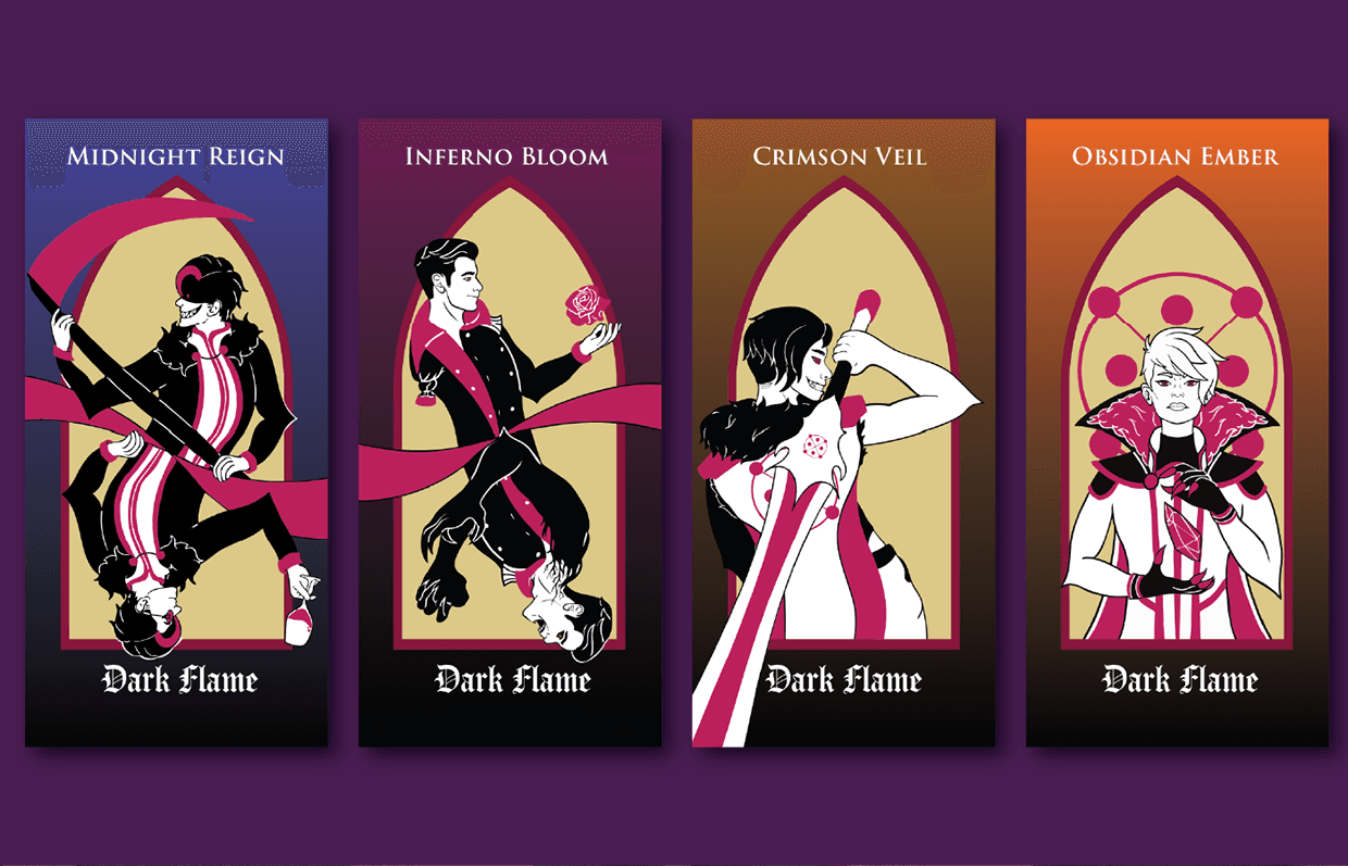 Dark Flame Banners Flat