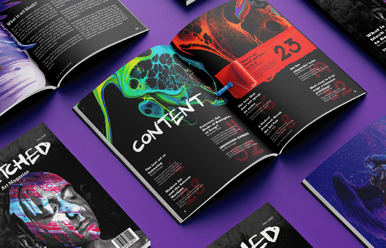 Sketched Magazine Mock